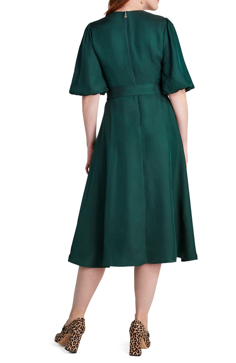 Kate Spade New York belted silk blend matinée dress, Alternate, color, 