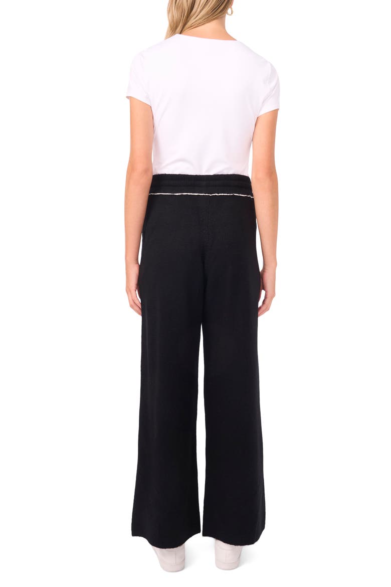 Knit Drawstring Pants, Alternate, color, RICH BLACK
