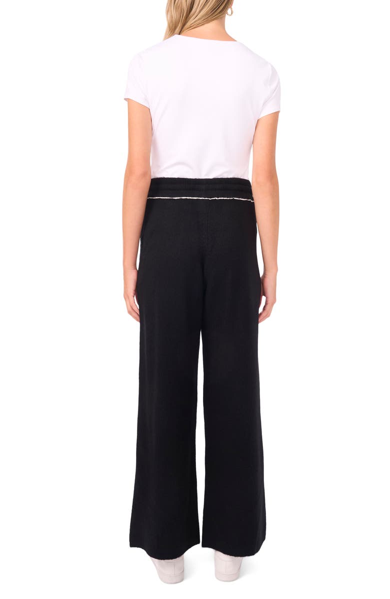 Vince Camuto Knit Drawstring Pants, Alternate, color, Rich Black