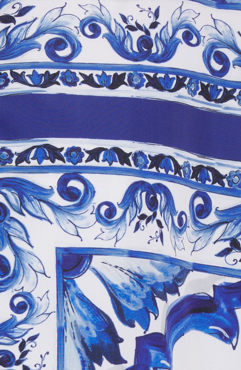 Dolce&Gabbana Blu Mediterraneo Hooded Windbreaker, Alternate, color, 