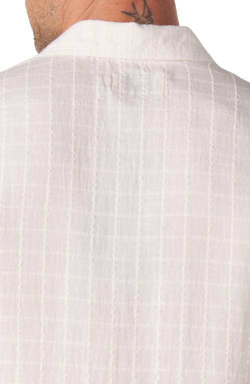 The Normal Brand Freshwater Cotton Camp Shirt In Oasis Ivory