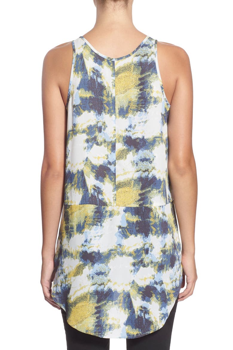 High/Low Tunic Tank, Alternate, color, GREY LUNAR ABSTRACT PAINTER