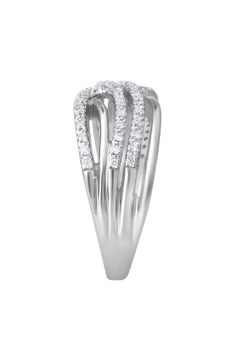 Elaris Wave 0.25 Ct 10K Gold Diamond Ring, Alternate, color, 10K White Gold