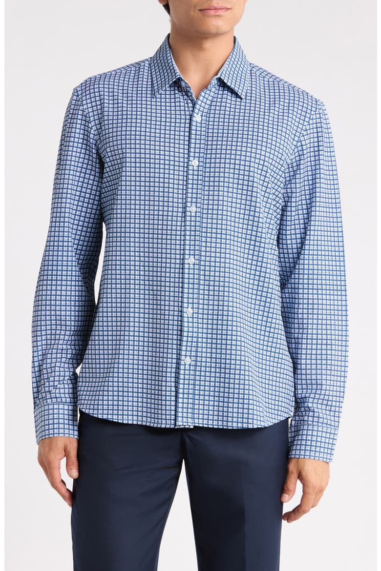 Printed Button Up Shirt, Main, color, WHITE