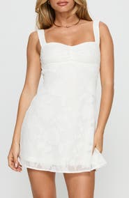Princess Polly Mcbeath Floral Jacquard Minidress