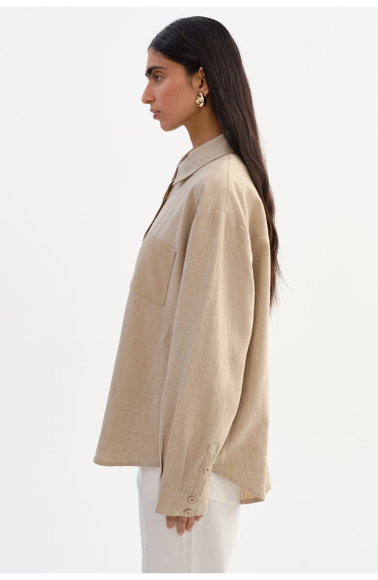 LAMARQUE Ruby | Linen Shirt, Alternate, color, Beige