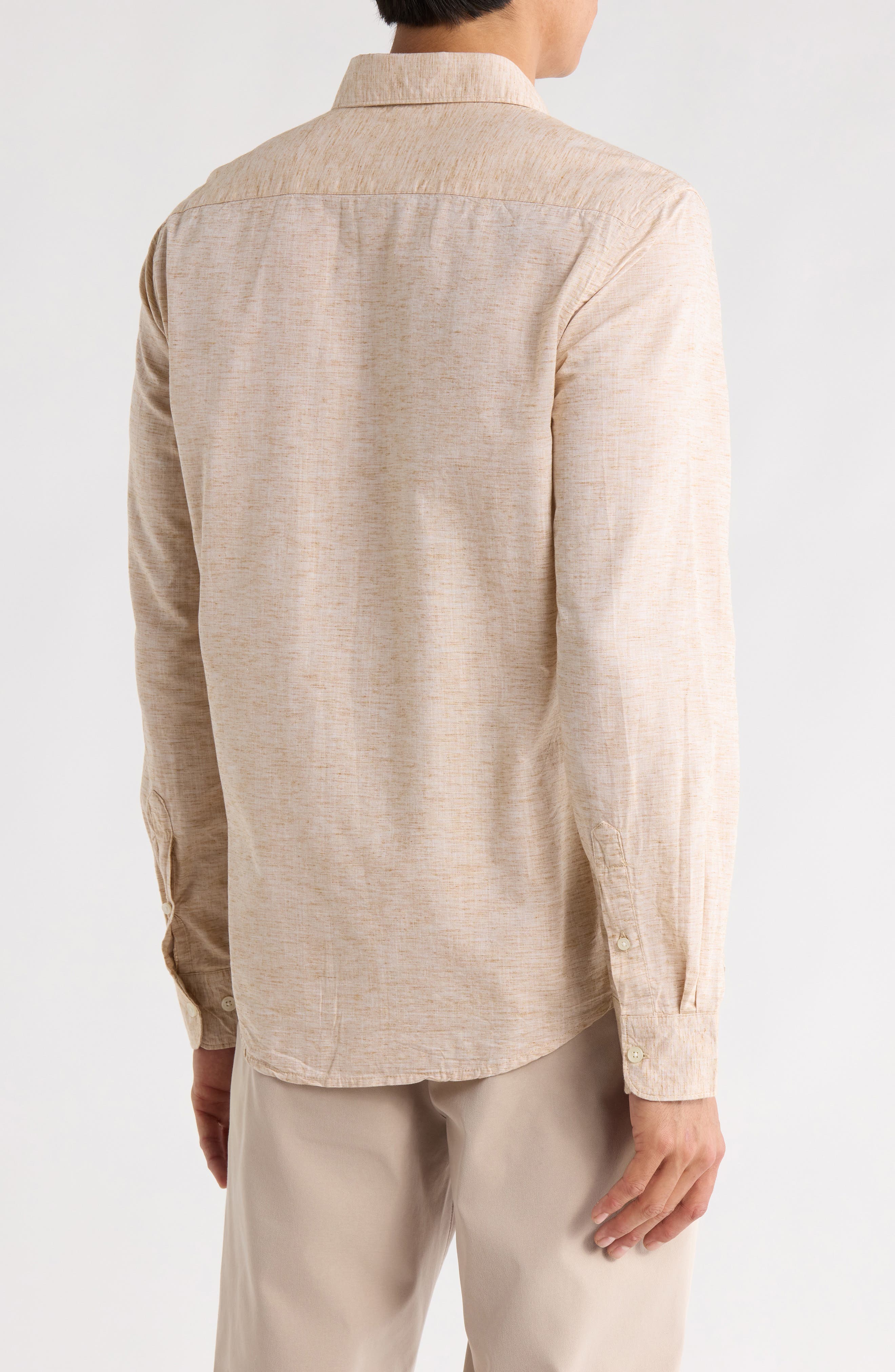 Melange Button-Up Shirt - image 2