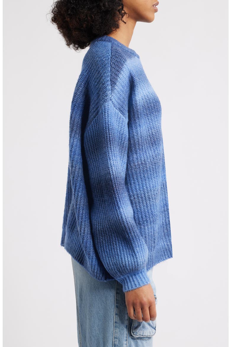 Alexia Oversize Rib Sweater, Alternate, color, BLUE
