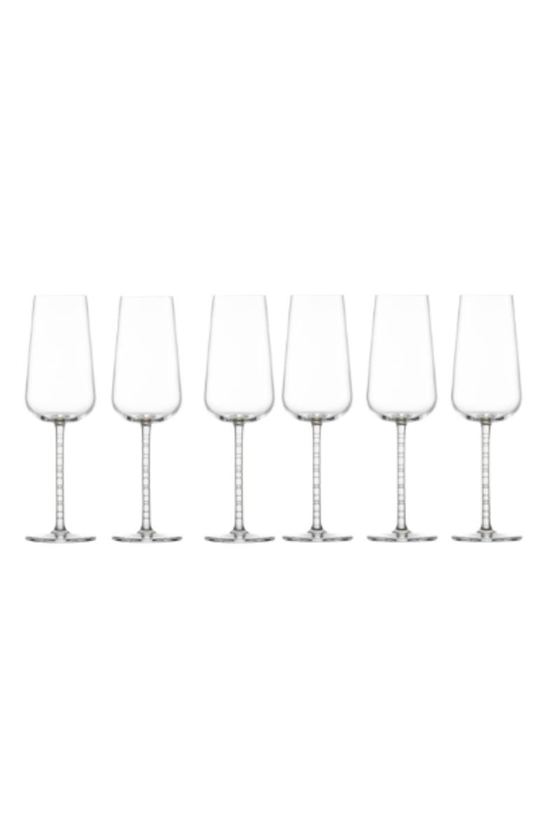 Fortessa Journey Set of 6 White Wine Glasses, Main, color, Clear