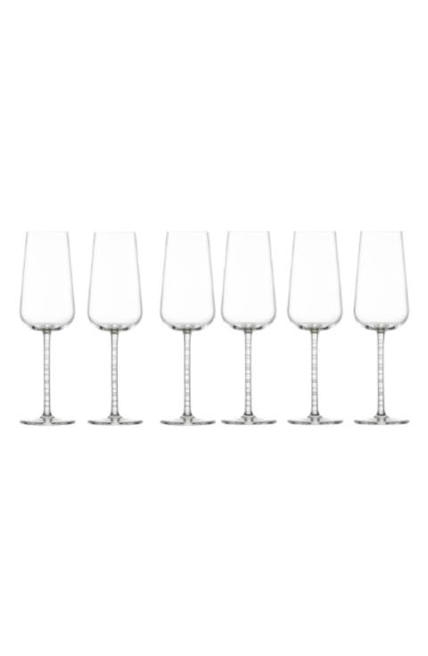 Journey Set of 6 White Wine Glasses