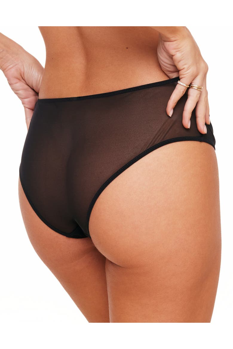 Vivi Cheeky Panties, Alternate, color, Black