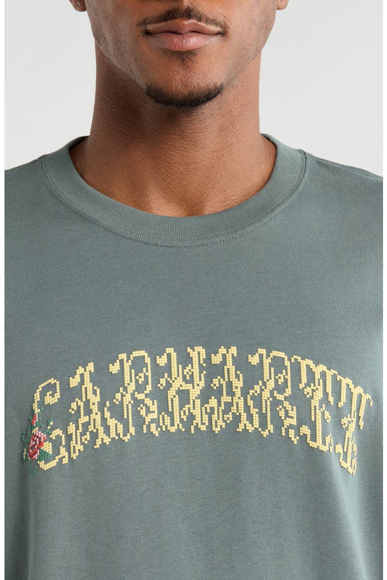 Logo Organic Cotton Graphic T-Shirt, Alternate, color, VELVET GREEN
