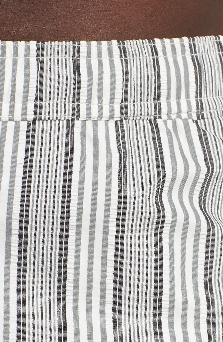 Onia Charles Surf Stripe Seersucker Swim Trunks, Alternate, color,