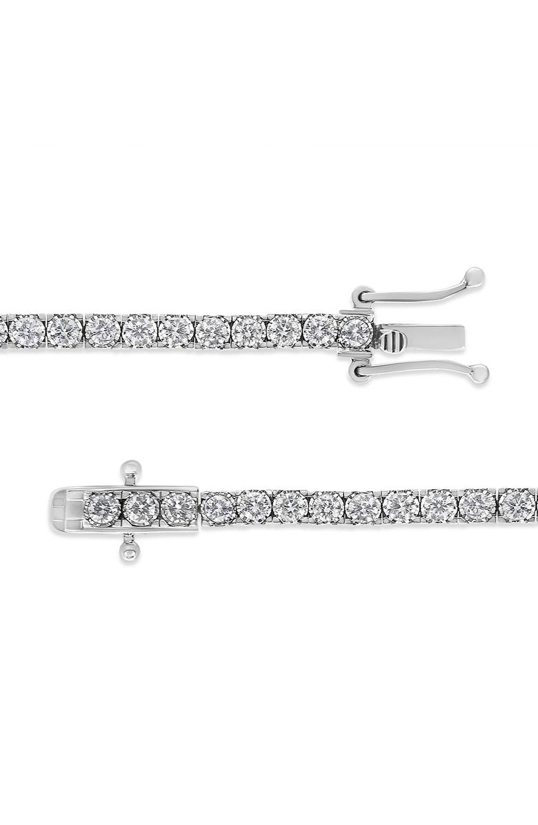Haus of Brilliance 14K White Gold 3.0 Ctw Miracle Set Lab Grown Diamond Illusion Tennis Bracelet, Alternate, color, White