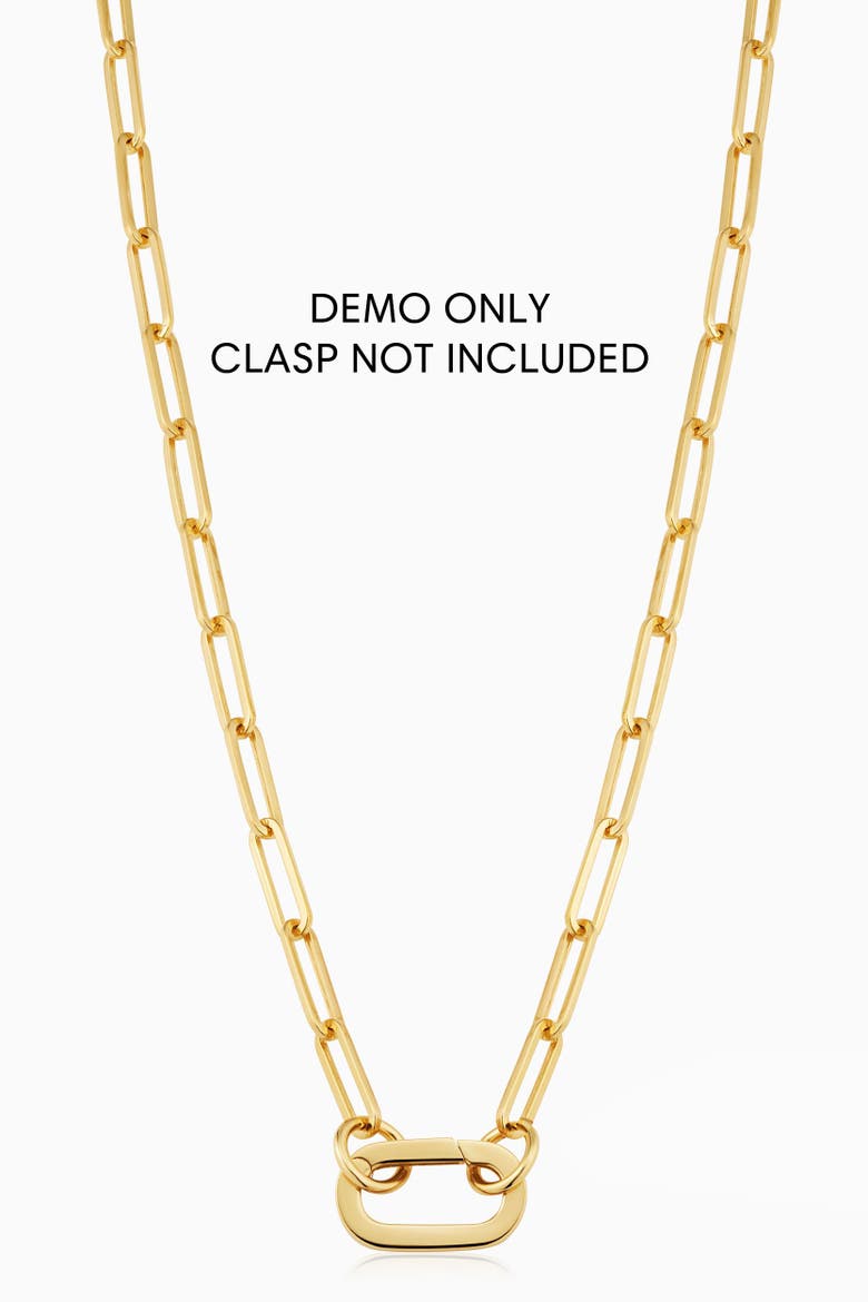 14K Gold Venice Link Split Necklace, Alternate, color, Yellow Gold