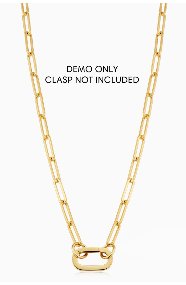 Oradina 14K Gold Venice Link Split Necklace, Alternate, color, Yellow Gold