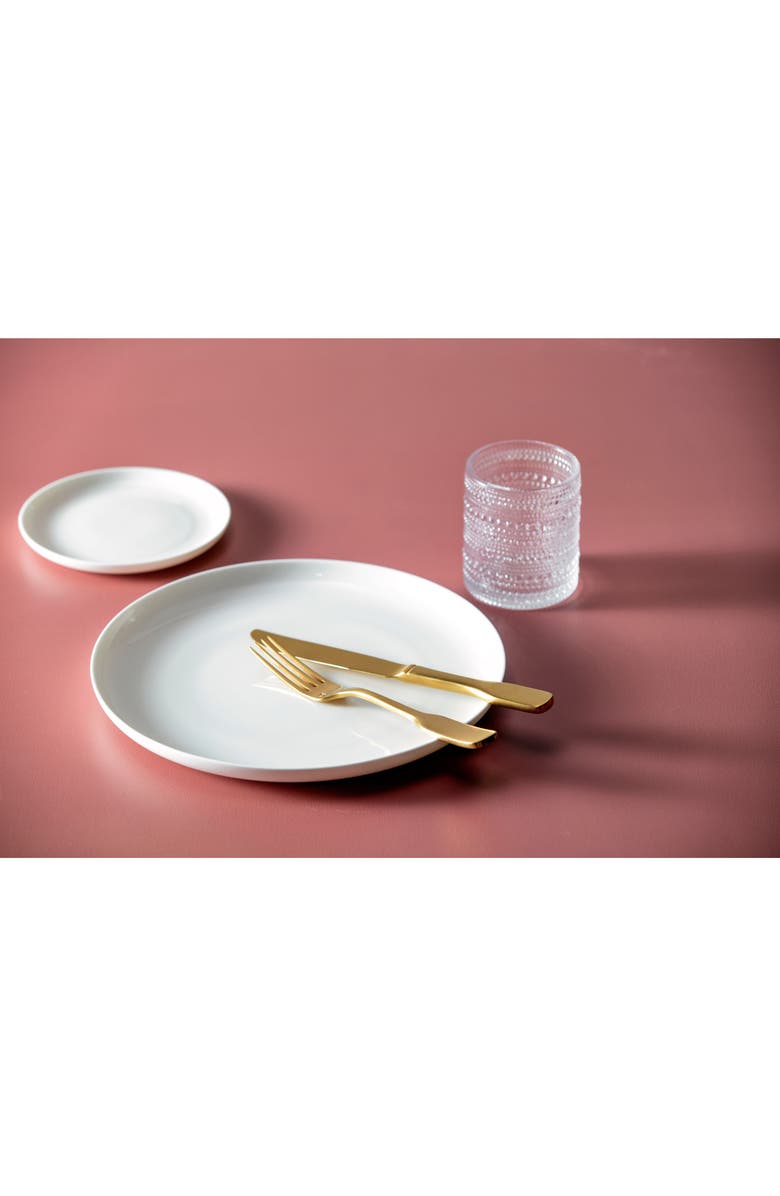 Fortessa Ashton Brushed 20-Piece Flatware Set, Alternate, color, Gold