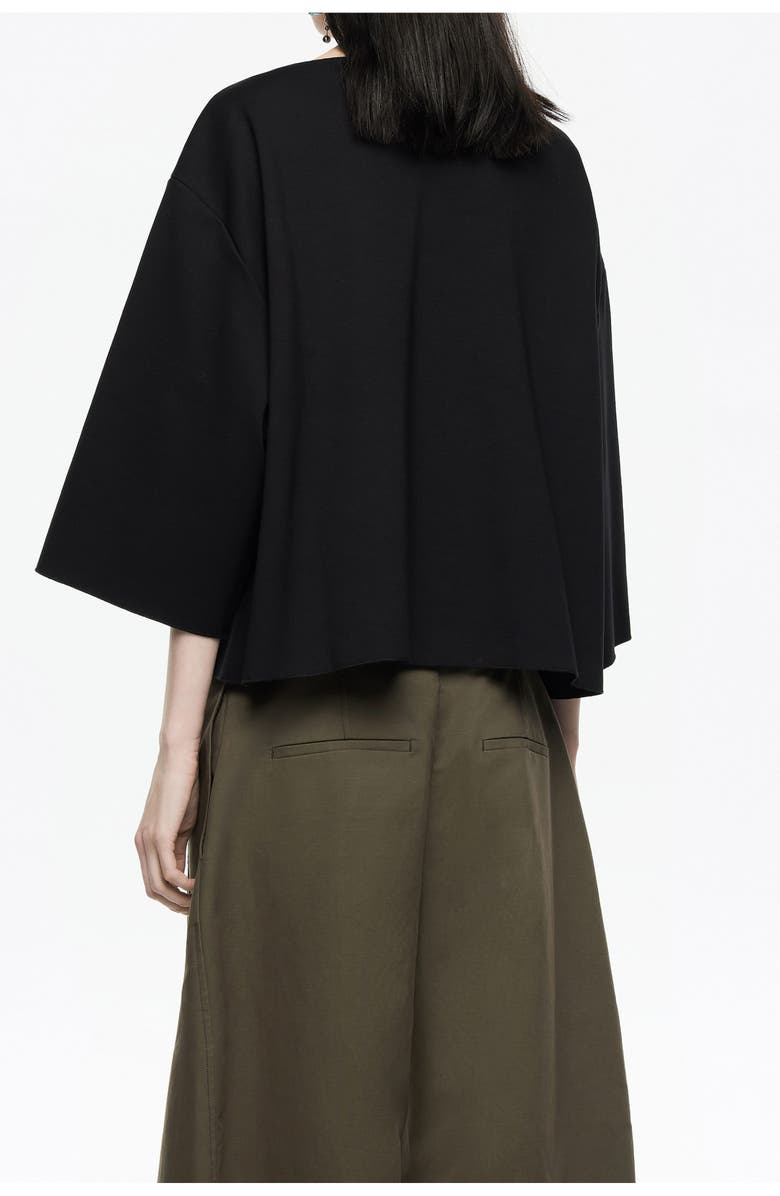 Bimba y Lola Ponte Di Roma Boxy T-Shirt, Alternate, color, Black