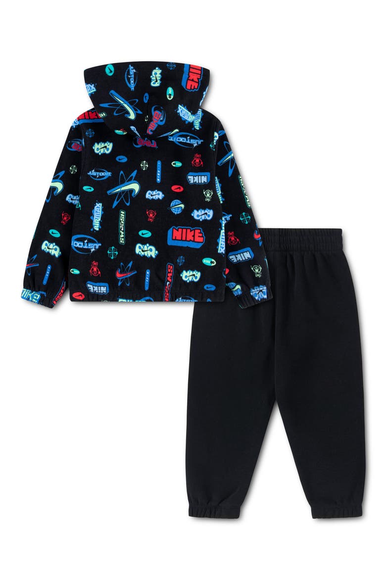 Kids' Sportswear Fleece Hoodie & Joggers Set, Main, color, BLACK