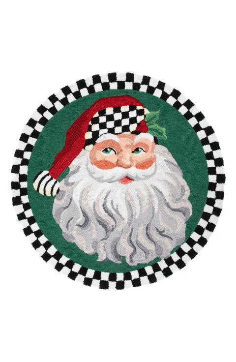 Santa Round Rug