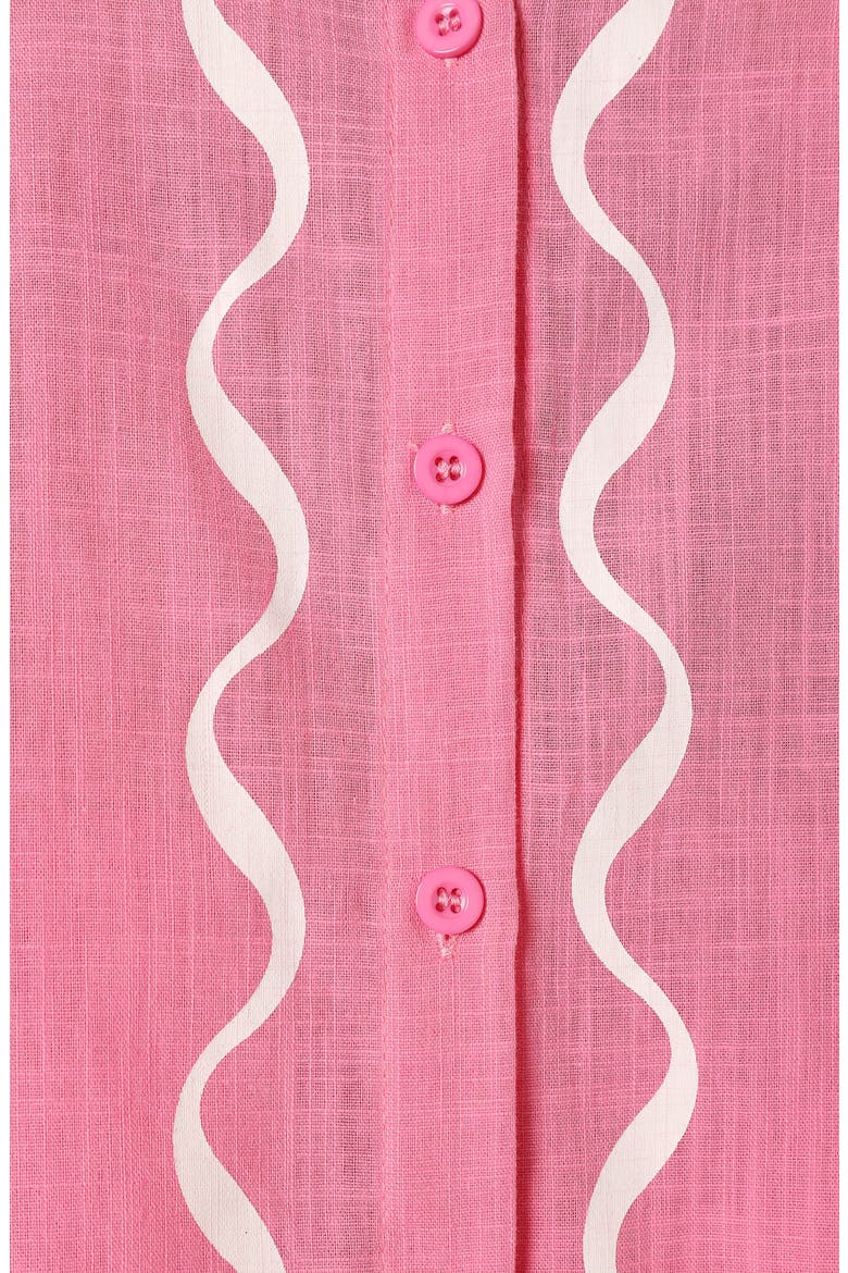 Sunshine Cotton Button-Up Shirt & Shorts Set, Alternate, color, PINK