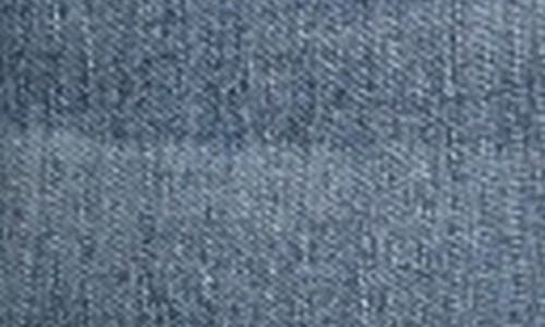 Apny Raw Hem Mid Rise Crop Trouser Jeans In Indigo