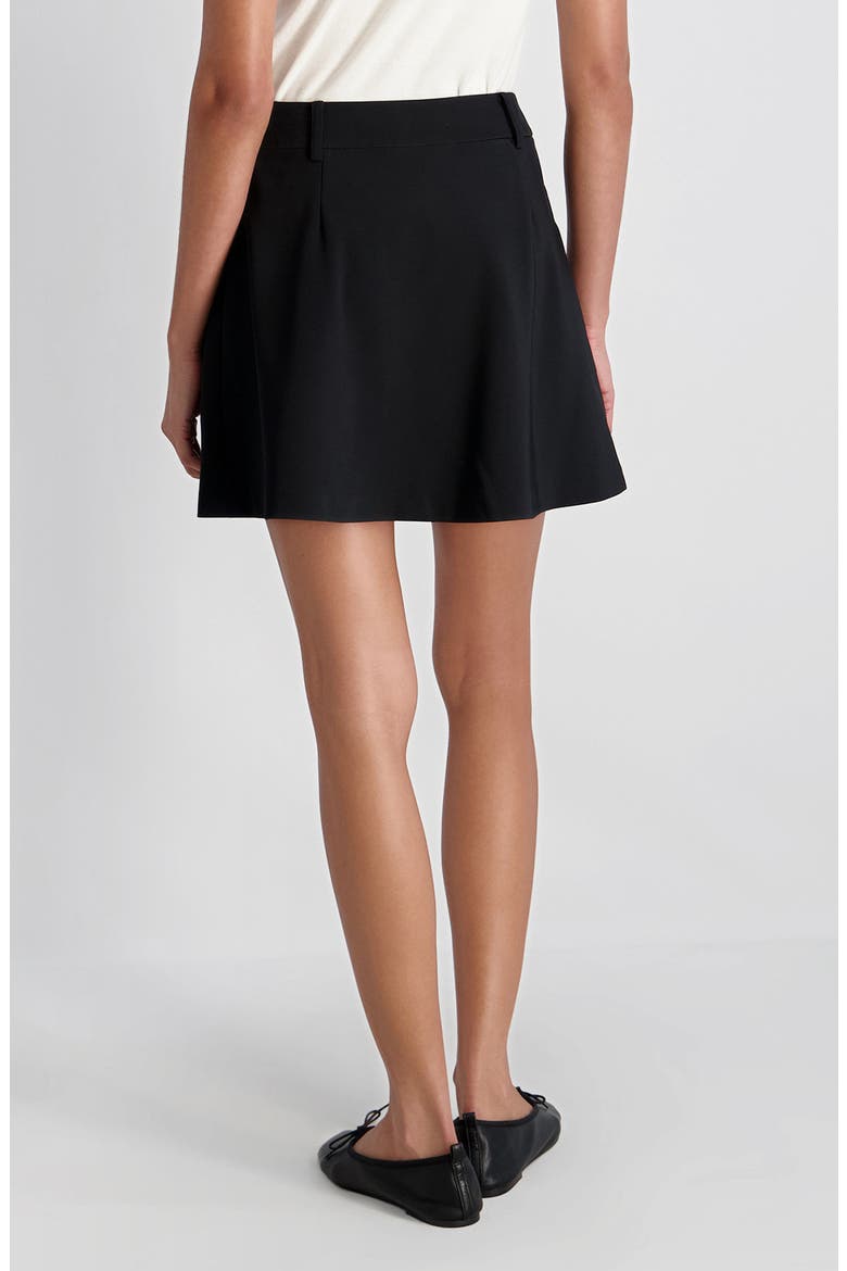 Echo Crepe Miniskirt, Alternate, color, BLACK