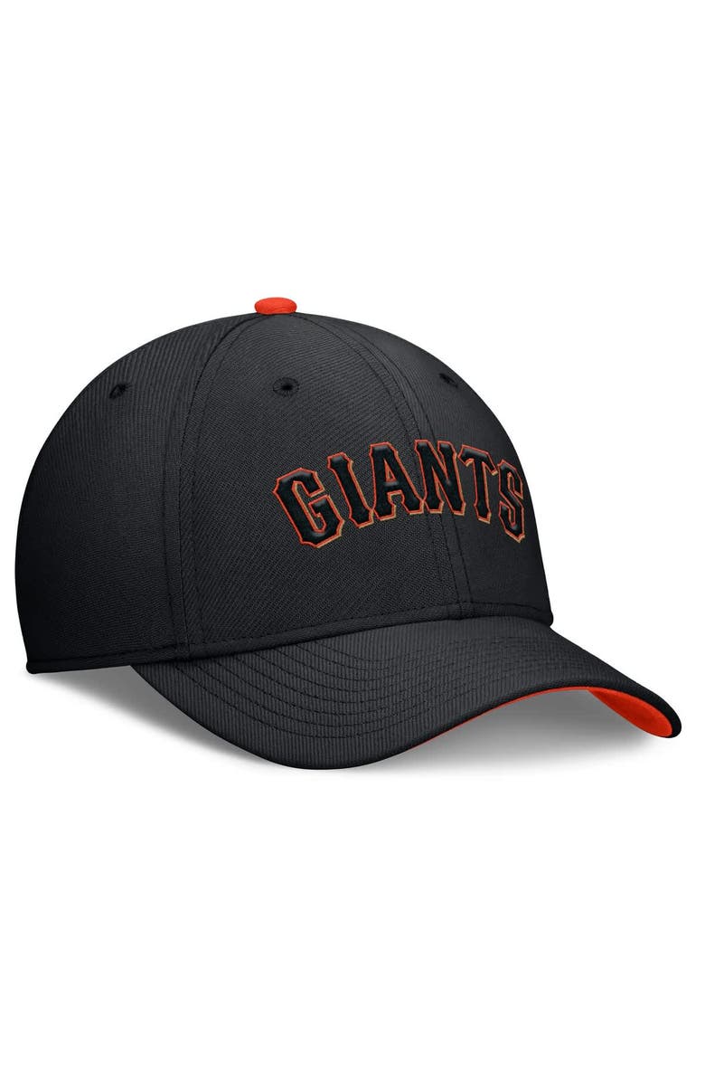 Nike Men's Nike Black San Francisco Giants Primetime Rise Dri-FIT Flex Hat, Alternate, color, Black