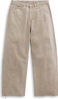 AG Hattie Raw Hem High Waist Crop Barrel Jeans