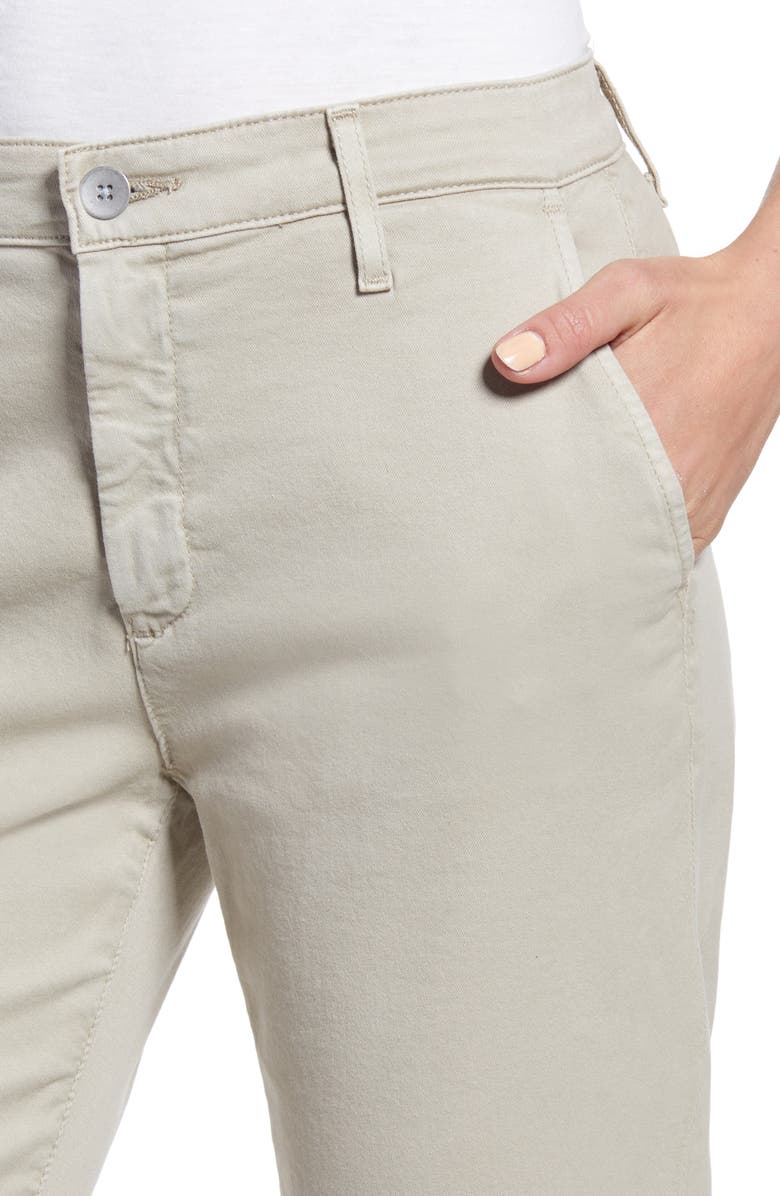 AG Caden Crop Twill Trousers, Alternate, color, Sulfur Dry Dust