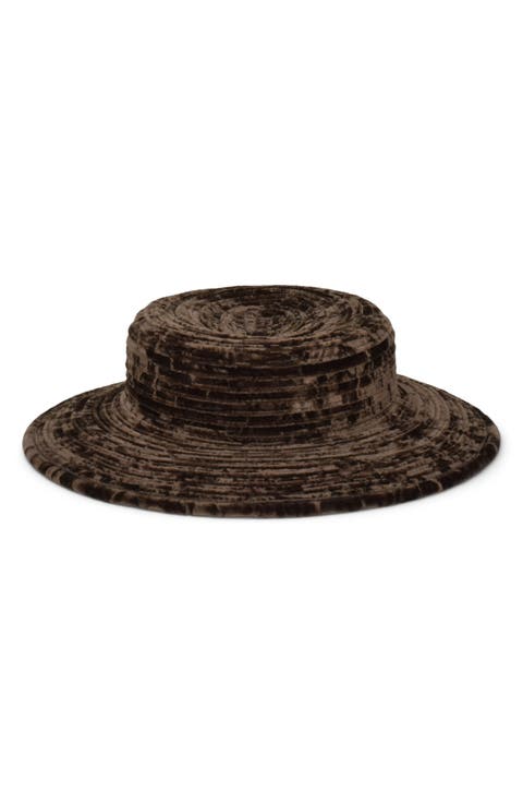 Dominique Crushed Velvet Hat