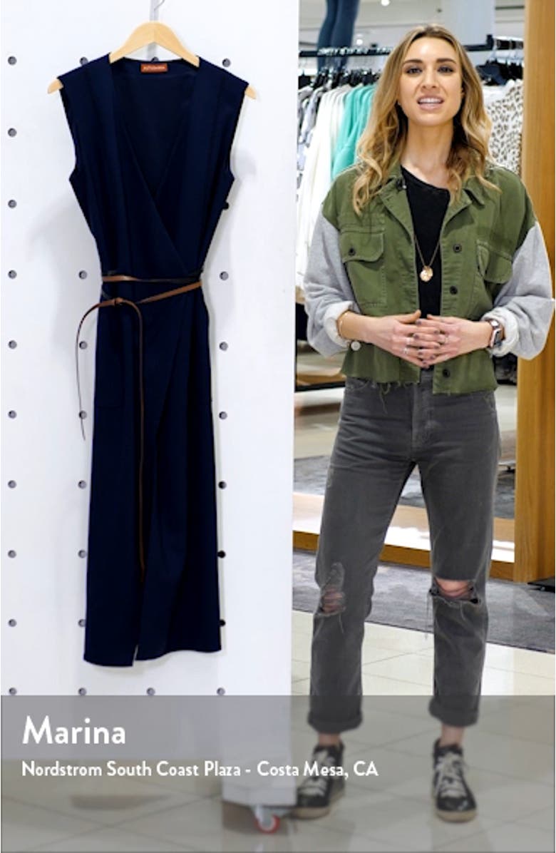 Belted Wool Pencil Dress, sales video thumbnail