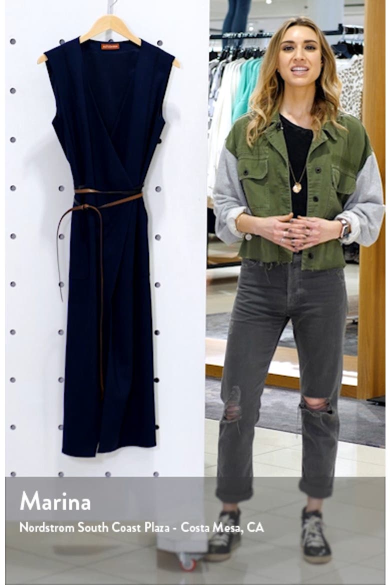Belted Wool Pencil Dress video