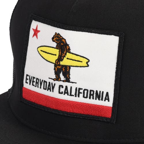 Everyday California Shores Snapback Hat In Black