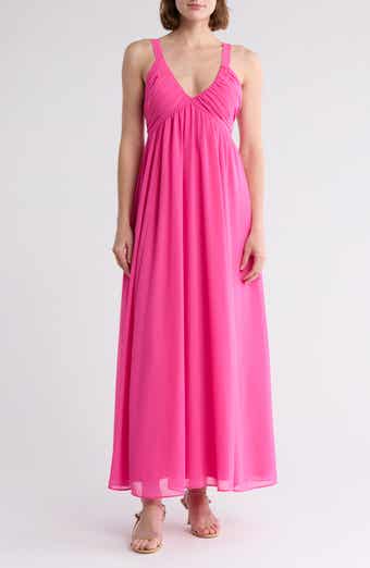 AREA STARS Jia V-Neck Maxi Dress