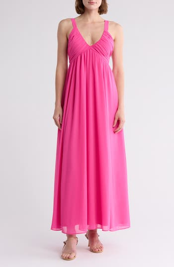 Area Stars Jia Long Dress In Fuchsia