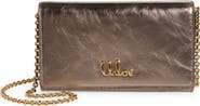 Chloé Iconic Metallic Leather Wallet on a Chain