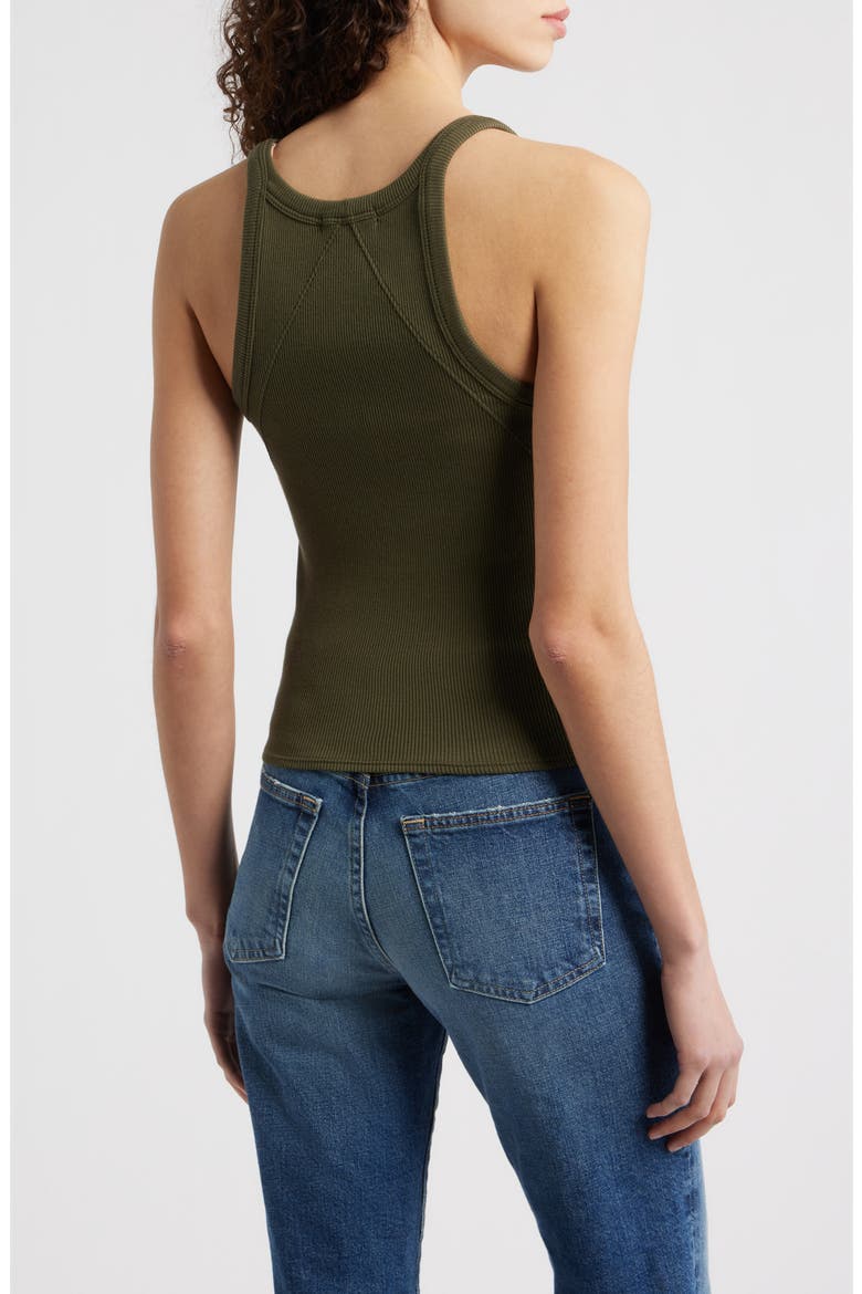 The Essential Rib Tank, Alternate, color, DARK OLIVE