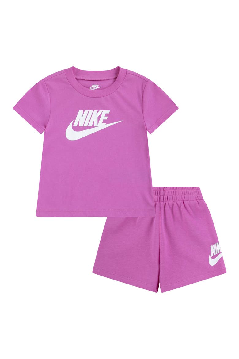 Club Graphic T-Shirt & Shorts Set, Main, color, PLAYFUL PINK