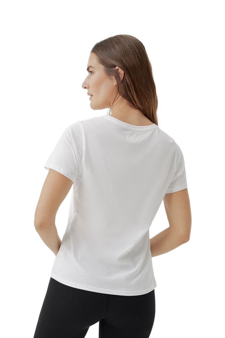 Organic Cotton Softspun Crew Neck Tee, Alternate, color, White