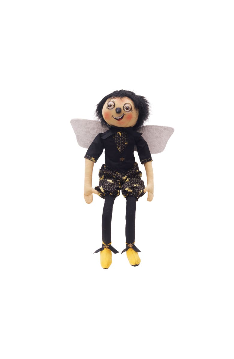 Gallerie II Buzzy Bee Gathered Traditions Joe Spencer's Figurine Doll 22", Main, color, Black