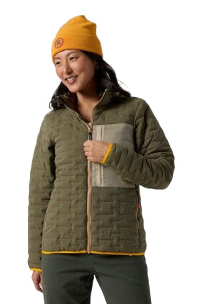 Peale Primaloft Stitch-Free Baffle Stretch Jacket - Women's, Main, color, Kalamata