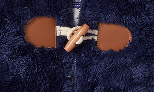 Wippette Plush Hooded Pram In Navy