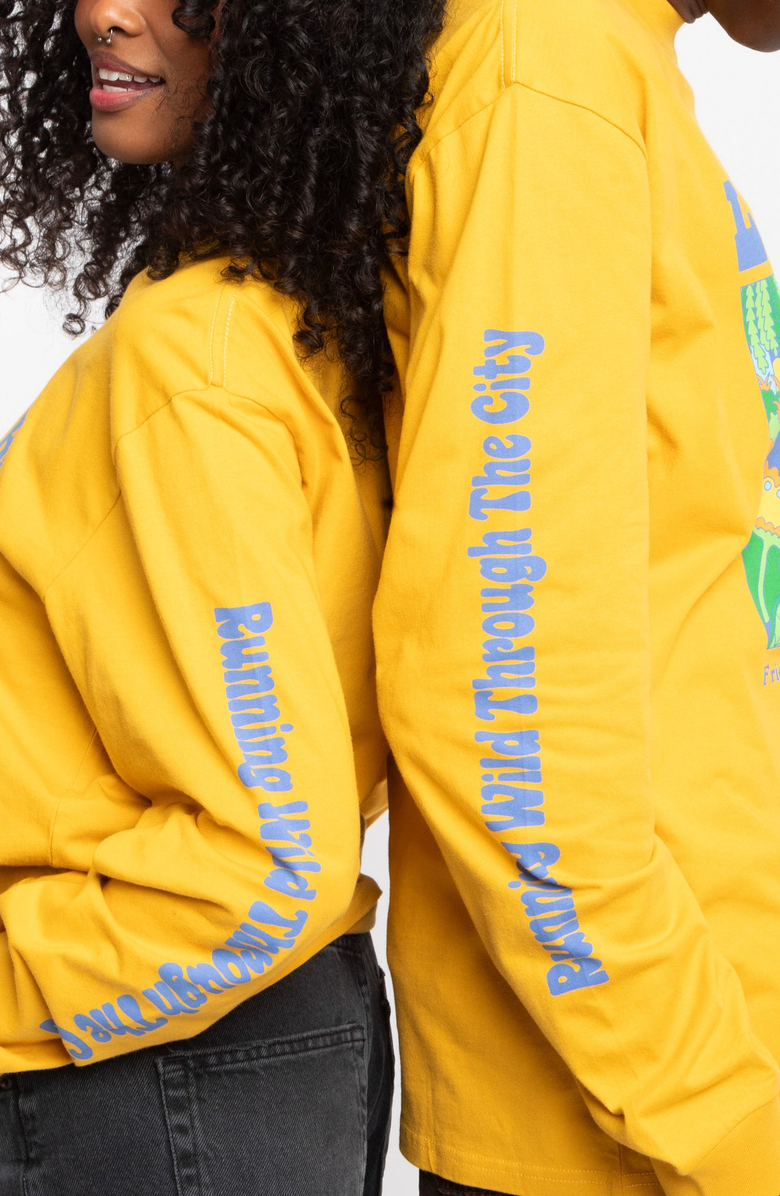 Parks Project Welcome to LA River Long Sleeve Tee, Alternate, color, Maize Yellow