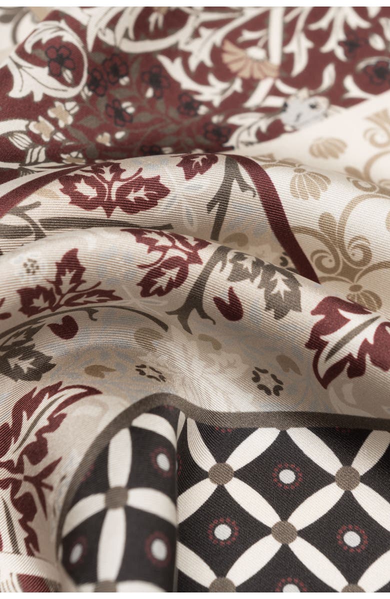 Elizabetta Napoli - Hand Rolled Silk Neckerchief for Men, Alternate, color, Maroon