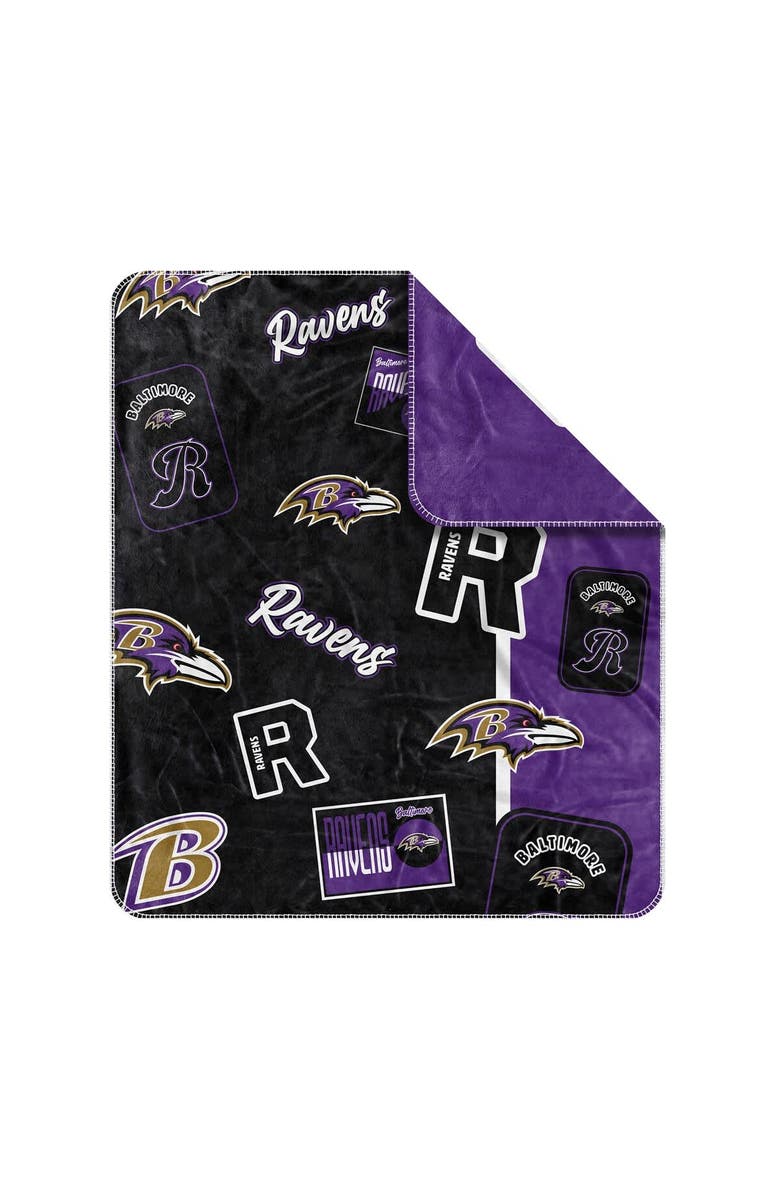LOGO BRANDS Baltimore Ravens 50" x 60" Dream Weave Throw Blanket, Alternate, color, 