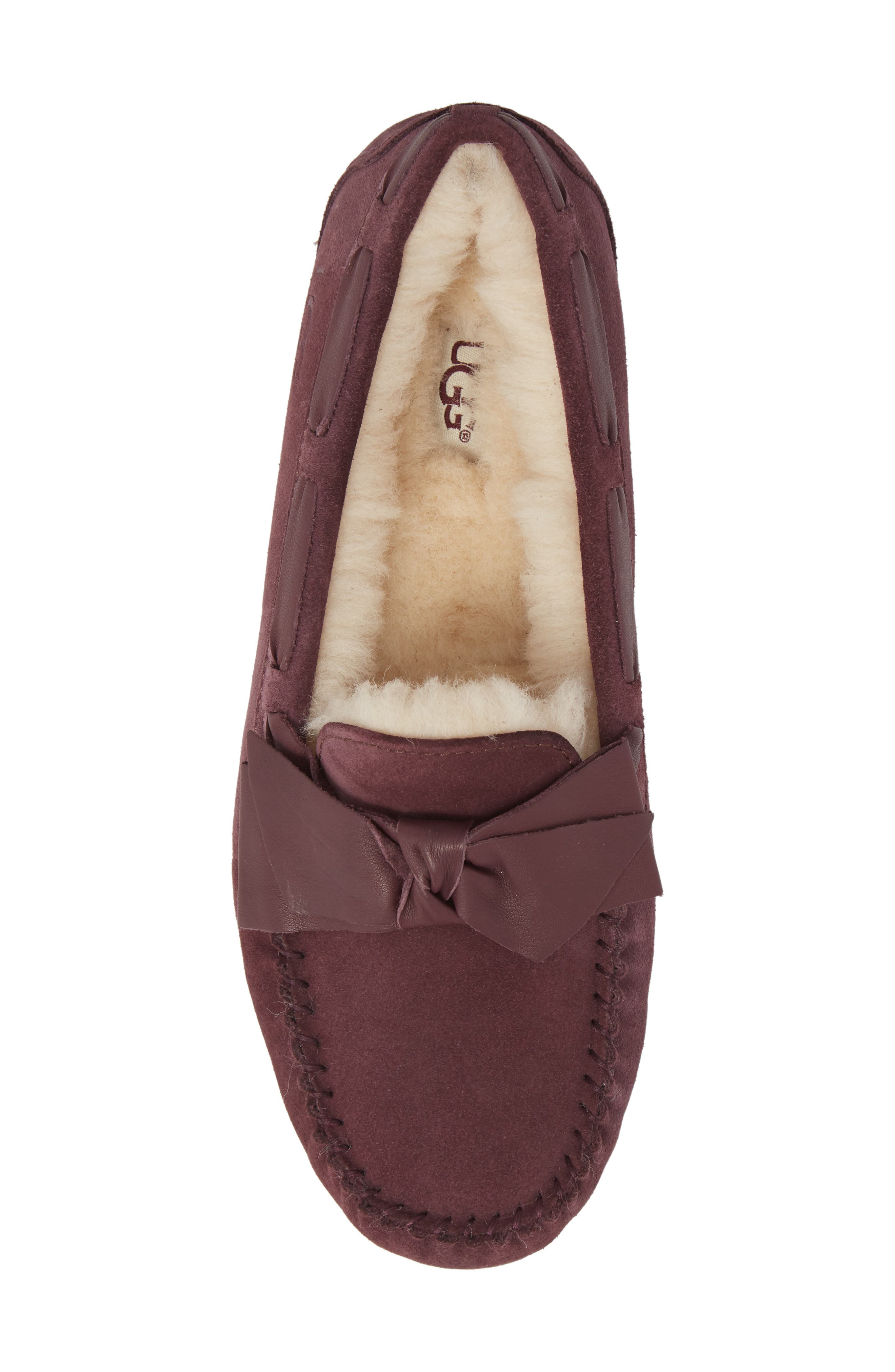 Dakota Bow Slipper, Alternate, color, PORT SUEDE
