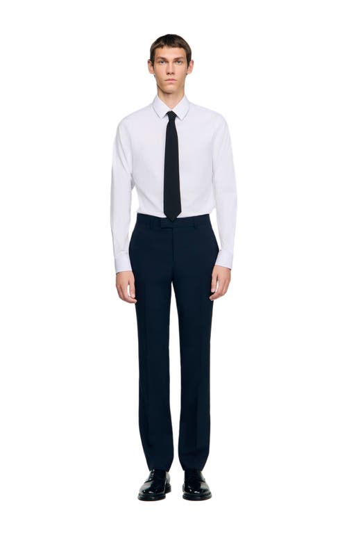 Sandro Wool Suit Trousers In Multi