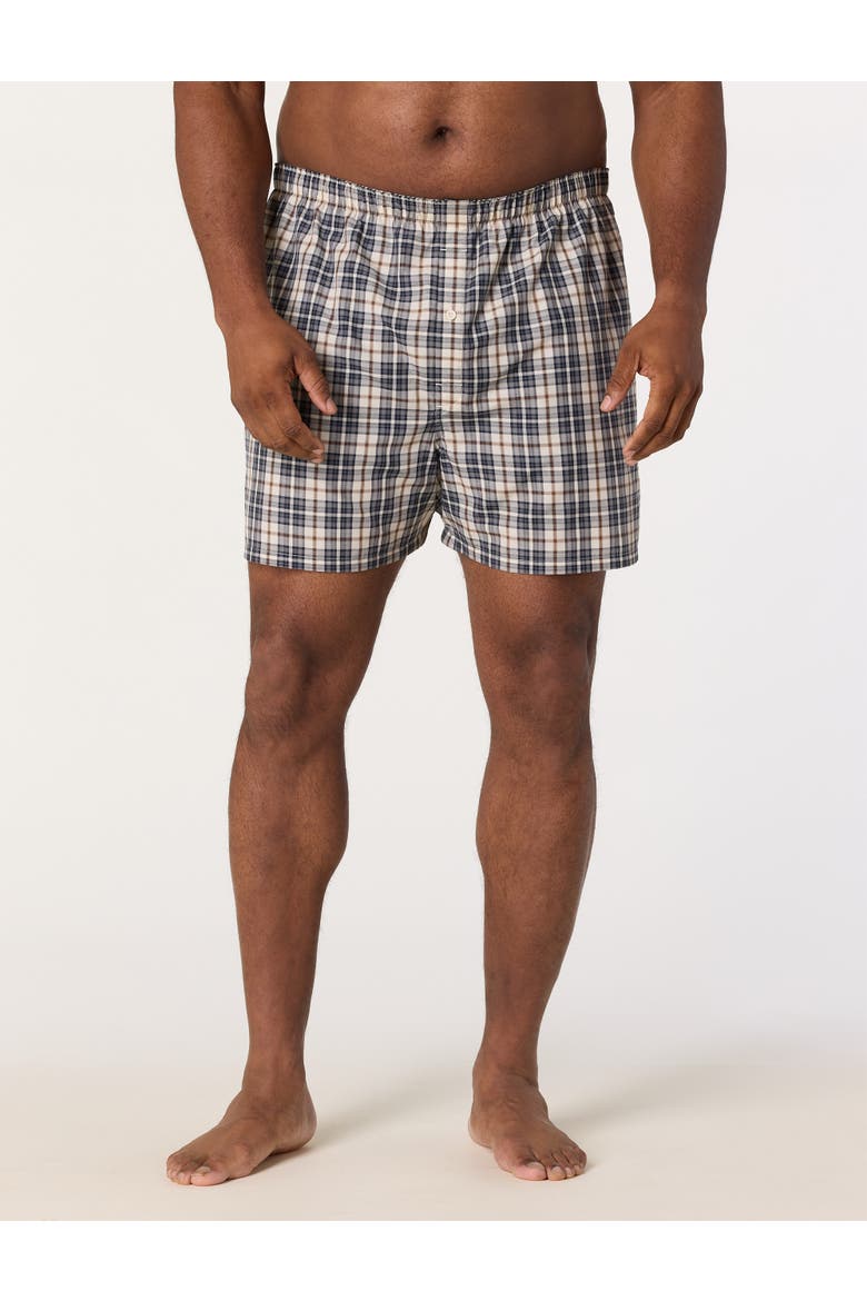 Big & Tall 3-pk 4.5 Inch Woven Boxers V2, Alternate, color, WINTER BLUES