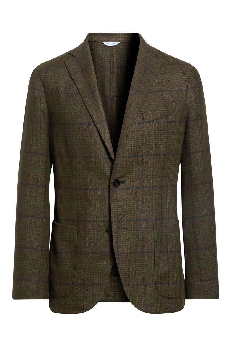 Galles Overcheck Sport Coat, Alternate, color, BROWN